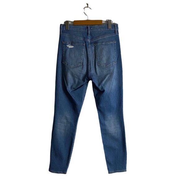 Gap True Skinny Ankle Sky High Light Indigo Distressed Jeans - Picture 7 of 8